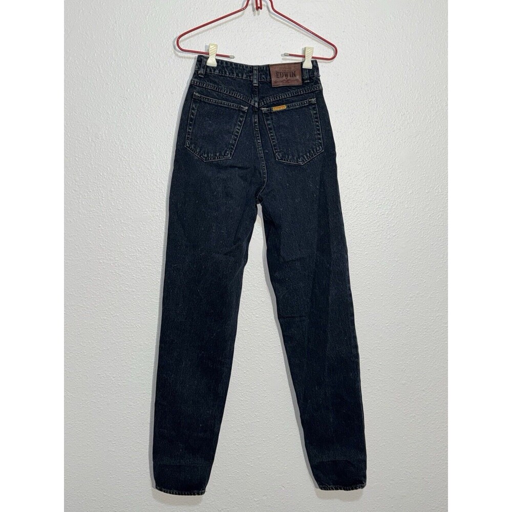 VTG Edwin Blue L.A. Slim 5 Pocket Made in Japan Distressed Jeans Mens Size 25x33